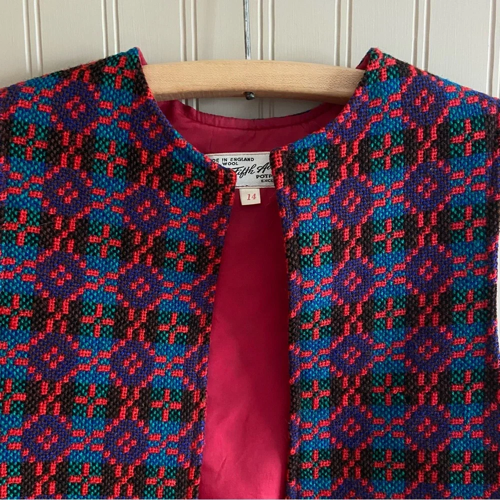 Saks Fifth Avenue Multicolor Patterned Vest - Picture 4 of 11